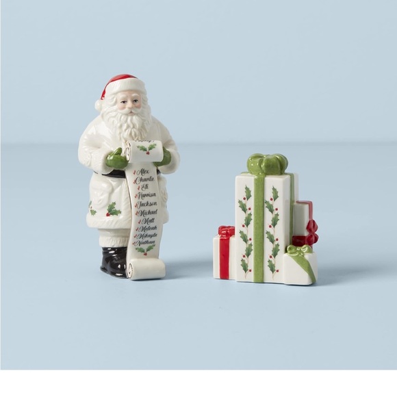 NIB! Lenox “Santa’s List” Salt & Pepper Set - Picture 4 of 7